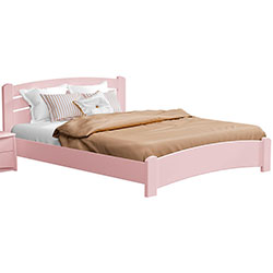 Ліжко Венеція Люкс 140x200 Рожевий