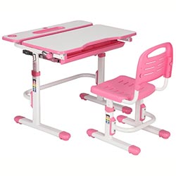 Парта + стілець трансформери Botero Pink Cubby