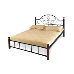 Ліжко Анжеліка на дерев’яних ніжках 140x190
