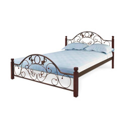 Ліжко Франческа на дерев’яних ніжках 140x200