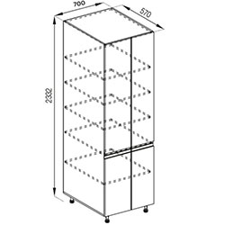Фото Тіна 70 пенал 2Д h920