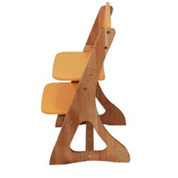 Фото Дитячий зростаючий стілець C500 Помаранчевий