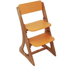 Фото Дитячий зростаючий стілець C500 Помаранчевий
