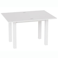 Фото Стіл-трансформер Dinner Білий Діамант + Білі ноги