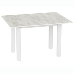 Фото Стіл-трансформер Dinner Ательє Світлий + Білі ноги