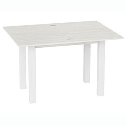 Фото Стіл-трансформер Dinner Артвуд Світлий + Білі ноги