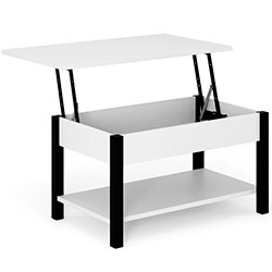 Фото Стіл-трансформер Desk 2.0 Білий Діамант + Чорні ноги