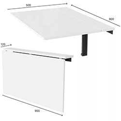 Фото Стіл-трансформер Mini Білий Діамант