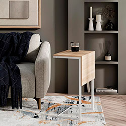 Фото Стіл-трансформер Just Fiji Дуб Сонома + Білі ноги