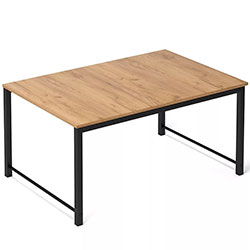 Фото Стіл-трансформер Just Fiji Дуб Крафт Золотий + Чорні ноги