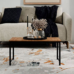 Фото Стіл-трансформер Just Fiji Дуб Крафт Золотий + Чорні ноги