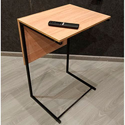 Фото Стіл-трансформер Just Fiji Дуб Крафт Золотий + Чорні ноги