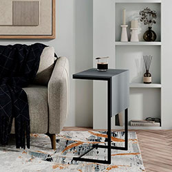 Фото Стіл-трансформер Just Fiji Графіт + Чорні ноги