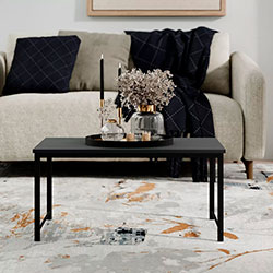 Фото Стіл-трансформер Just Fiji Графіт + Чорні ноги