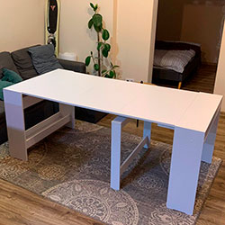 Фото Стіл-трансформер Python Білий Діамант