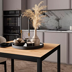 Фото Стіл Brevity Loft Mini Дуб Крафт Золотий + Чорні ноги