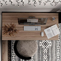 Фото Стіл Brevity Loft Standart Дуб Вінтаж Оксид + Чорні ноги