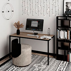 Фото Стіл Brevity Loft Standart Дуб Вінтаж Оксид + Чорні ноги
