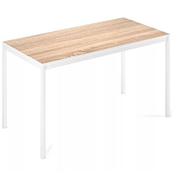 Стіл Brevity Loft Standart Дуб Сонома + Білі ноги