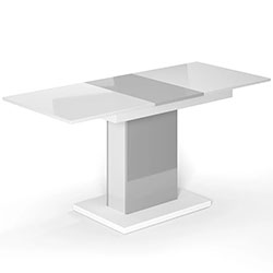 Фото Стіл-трансформер Boston M Білий + Попелястий