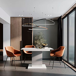 Фото Стіл-трансформер Boston M Білий + Попелястий