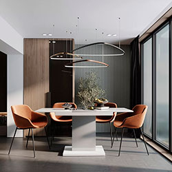 Фото Стіл-трансформер Boston M Білий + Попелястий