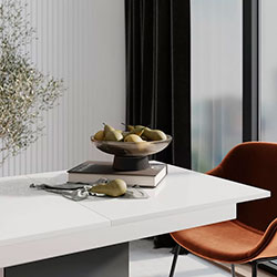 Фото Стіл-трансформер Boston M Білий + Графіт