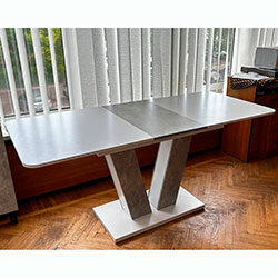 Фото Стіл-трансформер Vendi Білий Діамант + Ательє Світлий