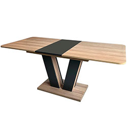 Фото Стіл-трансформер Vendi Дуб Евок + Графіт Сірий