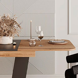 Фото Стіл-трансформер Vendi Дуб Евок + Графіт Сірий