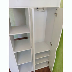 Фото Дитяче ліжко горище Loft bed Binky DUS33 Білий Діамант + Білий Супермат