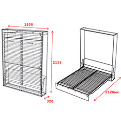 Фото Ліжко трансформер Mitra 140x200 Дуб Сонома