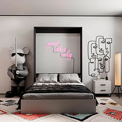 Фото Ліжко трансформер Mitra 140x200 Попелястий