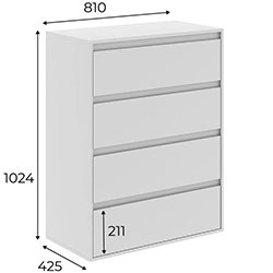 Фото Комод 4 Light Кашемір