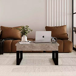 Фото Стіл-трансформер S-Fly Ательє Світлий + Чорні ноги