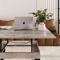 Фото Стіл-трансформер S-Fly Ательє Світлий + Чорні ноги