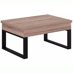 Стіл-трансформер S-Fly Дуб Вінтаж Оксид + Чорні ноги