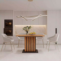 Фото Стіл-трансформер Oxford Дуб Крафт Золотий + Графіт Сірий