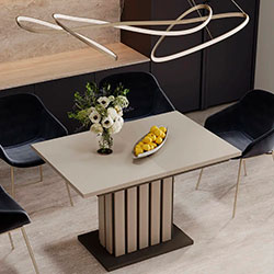 Фото Стіл-трансформер Oxford Кашемір + Графіт Сірий