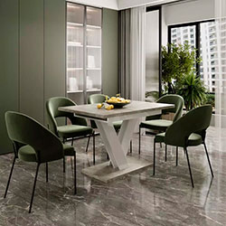 Фото Стіл-трансформер Urban Ательє Світлий + МДФ Білий Глянець