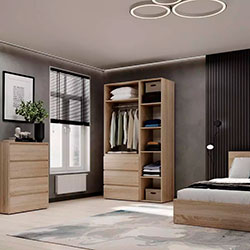 Фото Шафа розпашна комбінована №2 Light Дуб Сонома