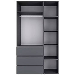 Фото Шафа розпашна комбінована №2 Light Графіт