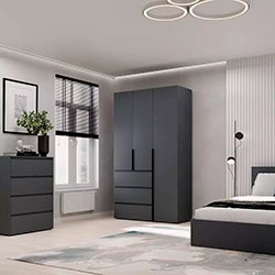 Фото Шафа розпашна комбінована №2 Light Графіт