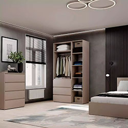 Фото Шафа розпашна комбінована №2 Light Кашемір