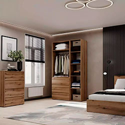 Фото Шафа розпашна комбінована №2 Light Дуб Евок