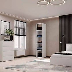 Фото Пенал закритий №1 полиці Light Білий Діамант