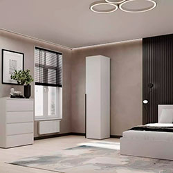 Фото Пенал закритий №1 полиці Light Білий Діамант