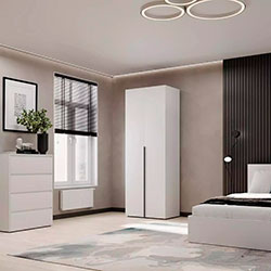 Фото Шафа розпашна №1 Light Білий Діамант