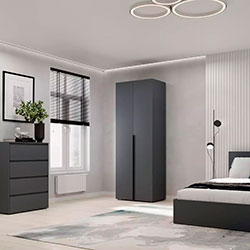 Фото Шафа розпашна №1 Light Графіт