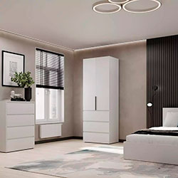 Фото Шафа розпашна №2 Light Білий Діамант